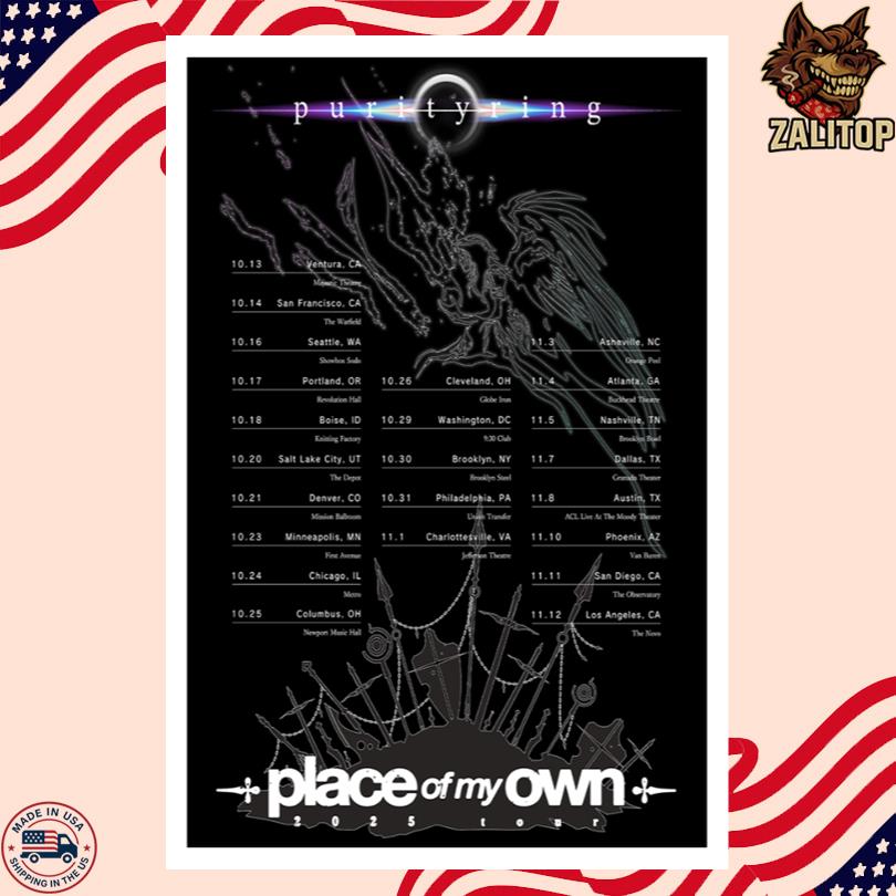 Purity Ring 2025 Poster – Place Of My Own Tour Print
