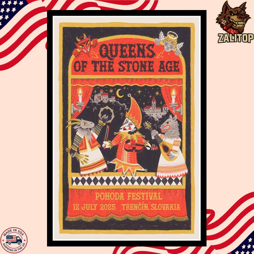 Queens Of The Stone Age Poster – July 12 2025 Pohoda Festival, Trencin, Slovakia