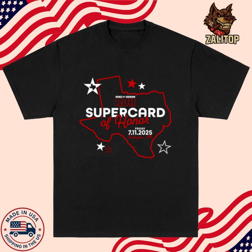 ROH Supercard of Honor 2025 Comfort Colors Soft Heavyweight Event Tee