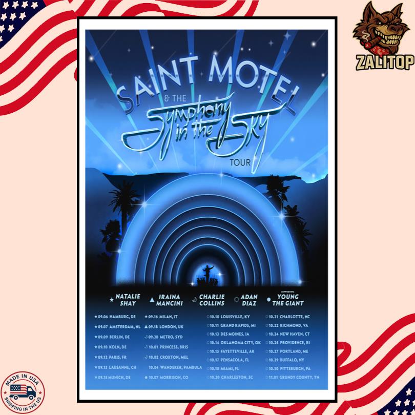 SAINT MOTEL Poster – Symphony In The Sky Tour 2025 Concert Print