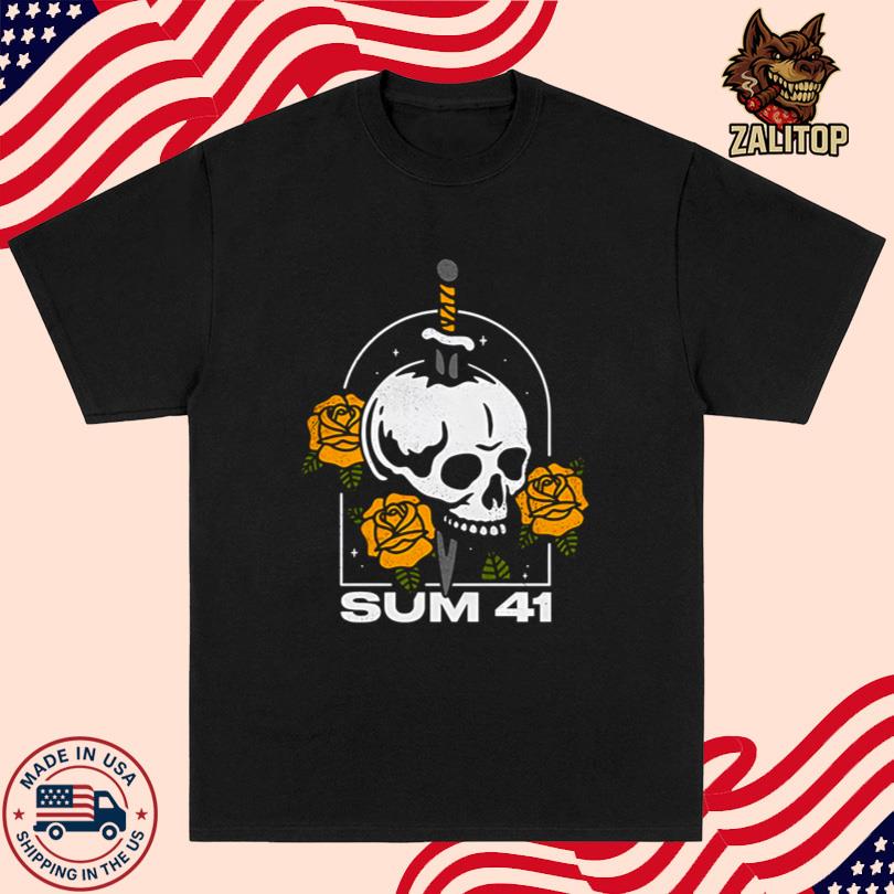 Skull And Roses T Shirt Sum 41 Apparel