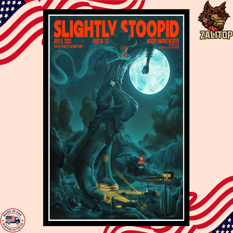 Slightly Stoopid Poster – Waterloo Park Austin TX 2025