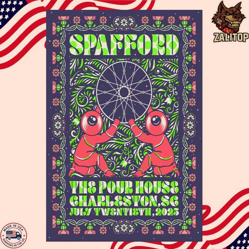 Spafford Concert Event Charleston SC July 2025 Poster