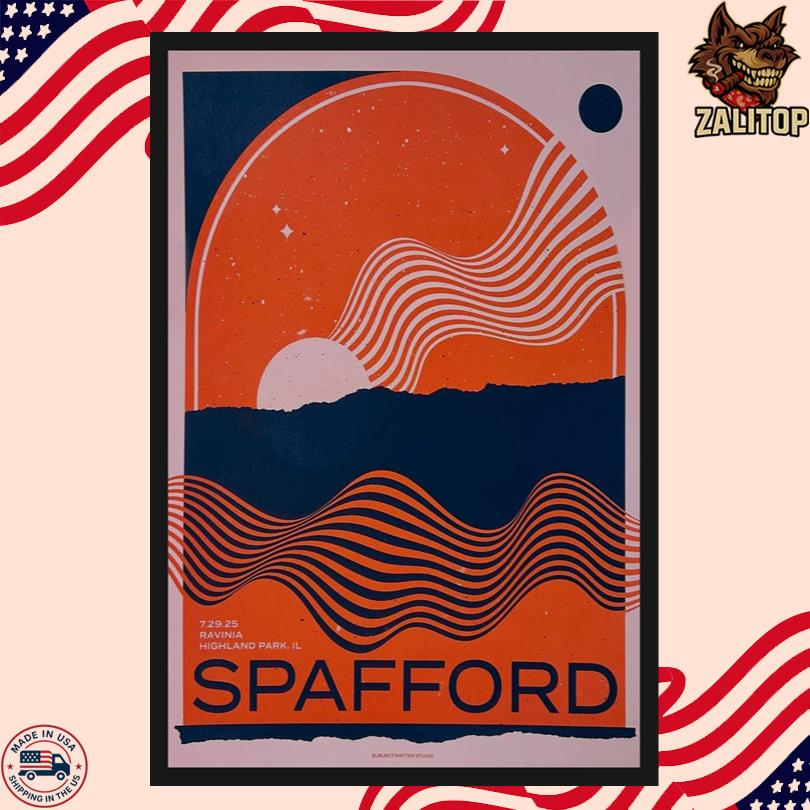 Spafford July 29 2025 Highland Park, IL Poster