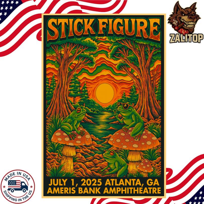 Stick Figure Ameris Bank Amphitheatre, Alpharetta, GA 01 Jul 2025 Poster