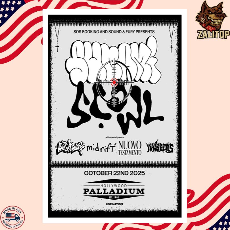 Sunami Scowl Poster – October 22 2025 Los Angeles Show