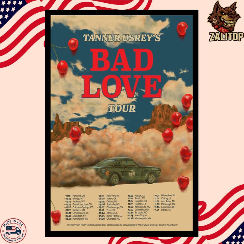 Tanner Usrey Bad Love 2025 Poster