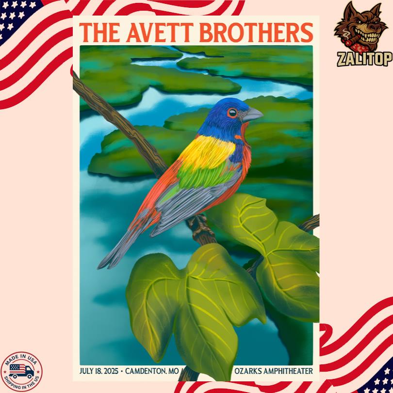 The Avett Brothers Jul 18 2025 Ozarks Amphitheater, Camdenton, MO Poster