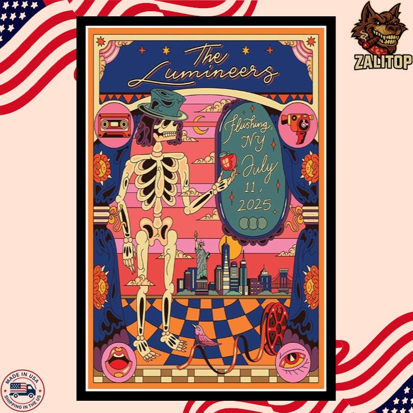 The Lumineers July 11 2025 Citi Field Flushing NY Poster