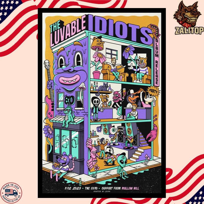 The Luvable Idiots Baltimore 2025 Concert Poster