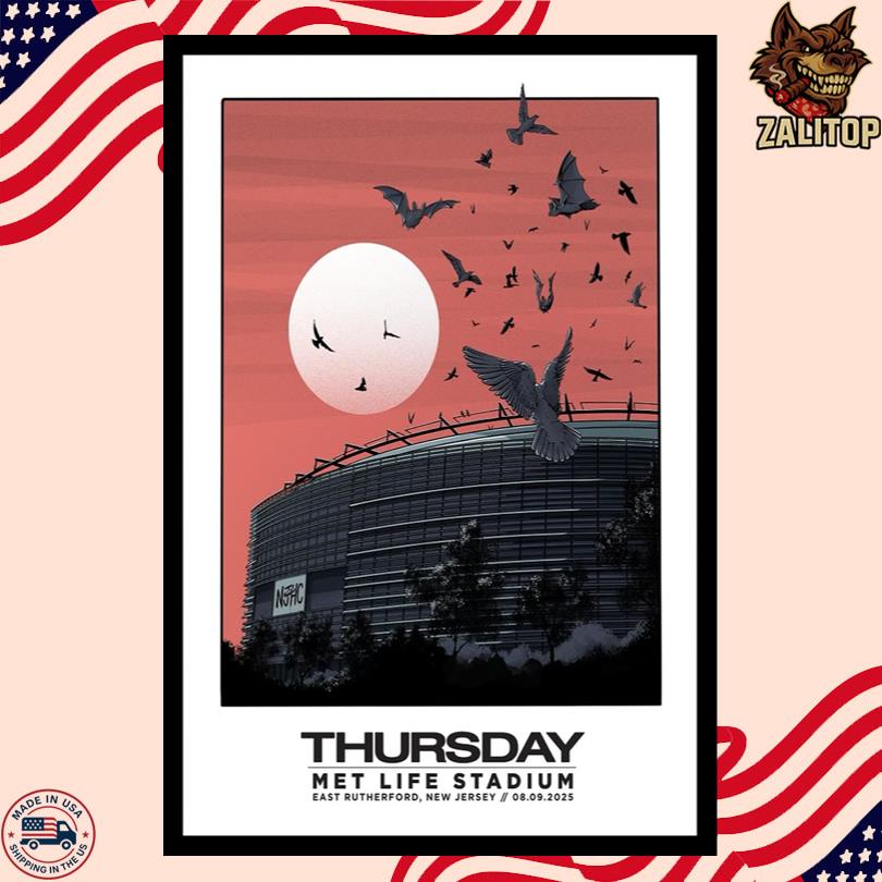 Thursday August 9 2025 East Rutherford, NJ Event Poster