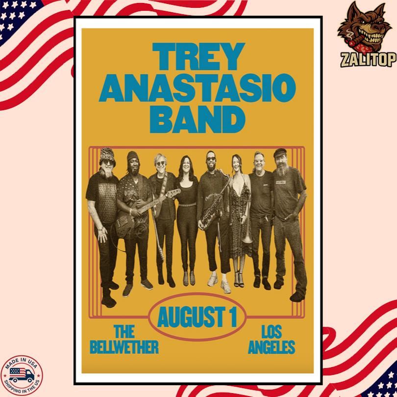 Trey Anastasio Band Poster August 1 2025 – The Bellwether, Los Angeles