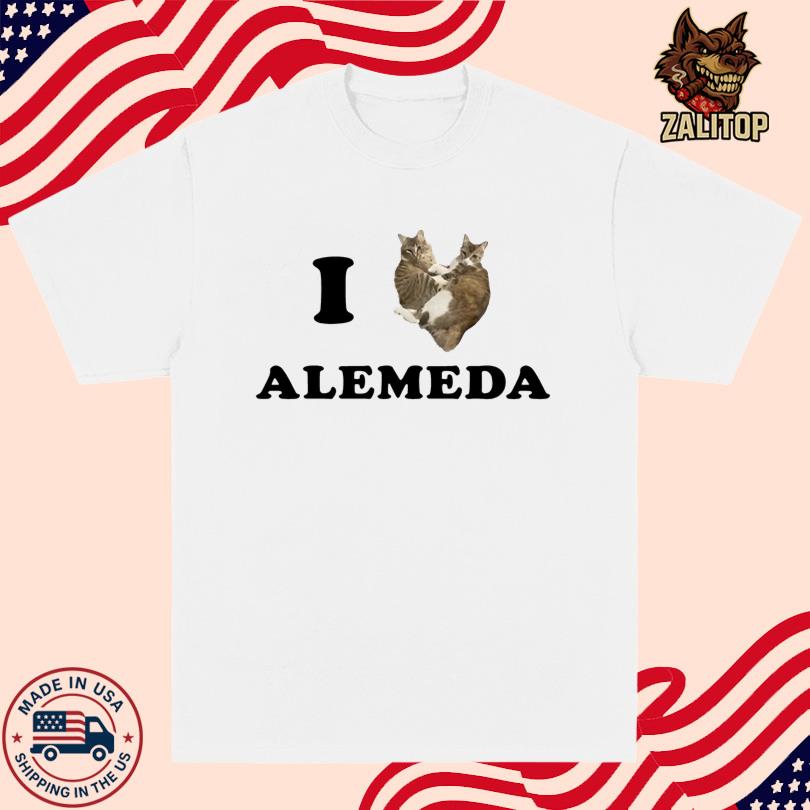 Txdxe I Love Alameda Cat Shirt