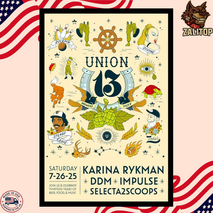Union Craft Brewing Celebrate 13 Years 2025 Poster