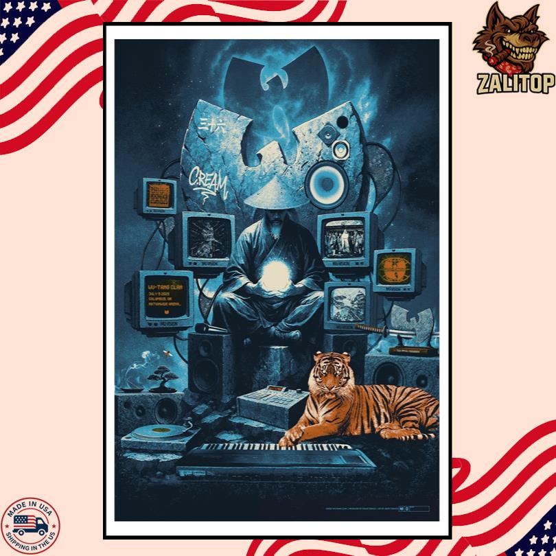 Wu-Tang Clan Columbus July 9 2025 Poster