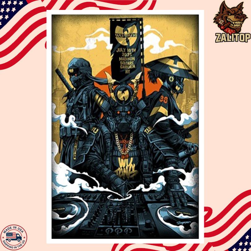Wu Tang Clan Poster – New York July 16 2025 Event