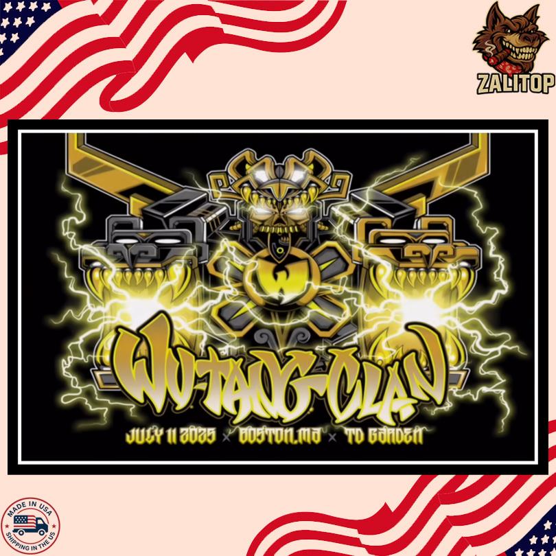 Wu Tang Clan Poster – TD Garden Massachusetts 2025
