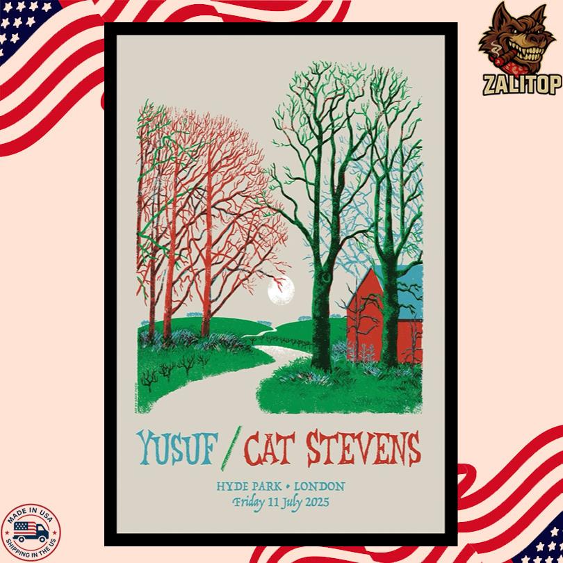 Yusuf and Cat Stevens Poster – Hyde Park London July 11 2025 Tour