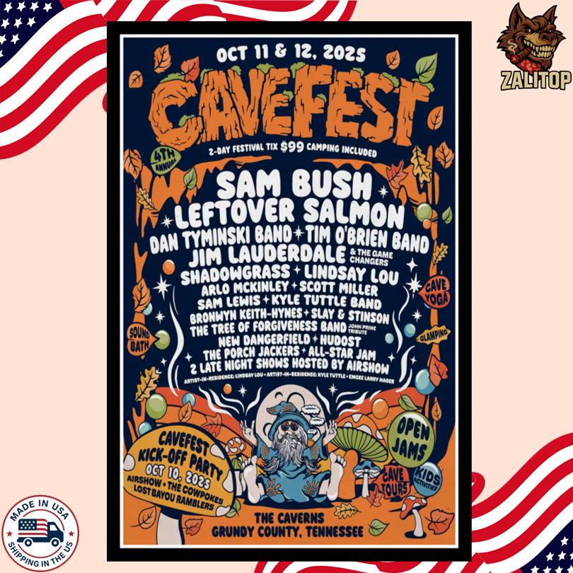 2025 Cavefes Festival Grundy County, TN Event Poster