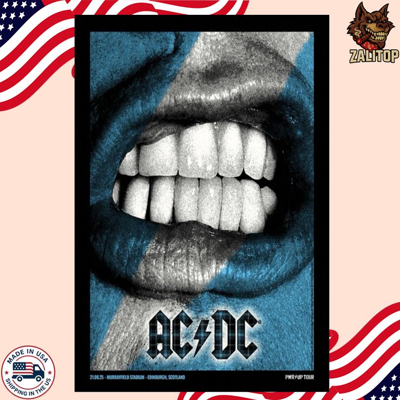 ACDC Aug 21 2025 Live in Edinburgh, UK Poster