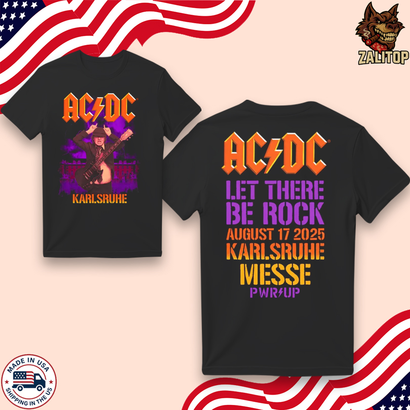 ACDC Karlsruhe PWR UP Event Tour 2025 T-Shirts