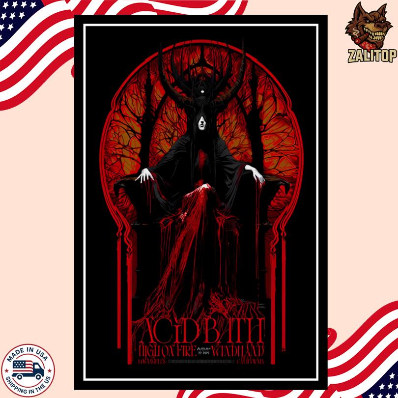 Acid Bath Event Poster Los Angeles, CA August 22, 2025