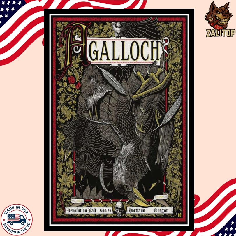 Agalloch Aug 16 2025 Revolution Hall, Portland, Oregon Poster