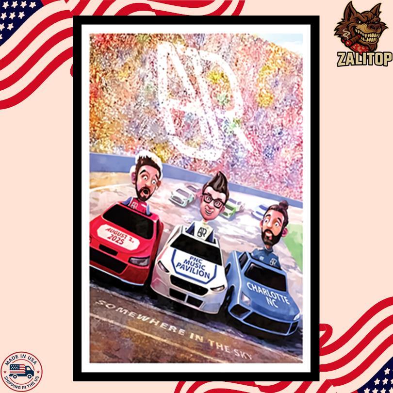 AJR Somewhere in the Sky Tour Charlotte, NC Aug 2 2025 Poster
