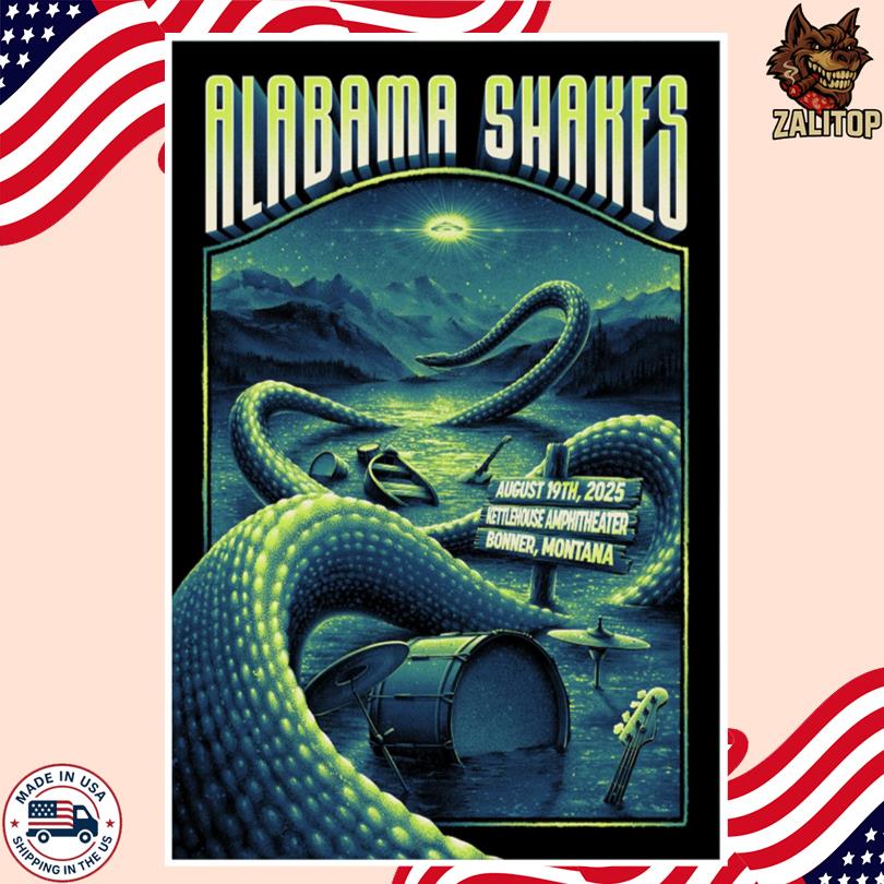 Alabama Shakes Aug 19 2025 Bonner Montana Poster