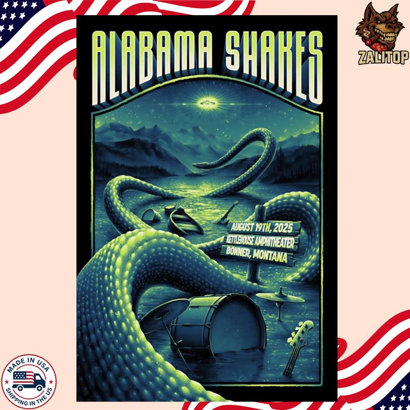Alabama Shakes Aug 19 2025 KettleHouse Amphitheater Bonner, MT Poster