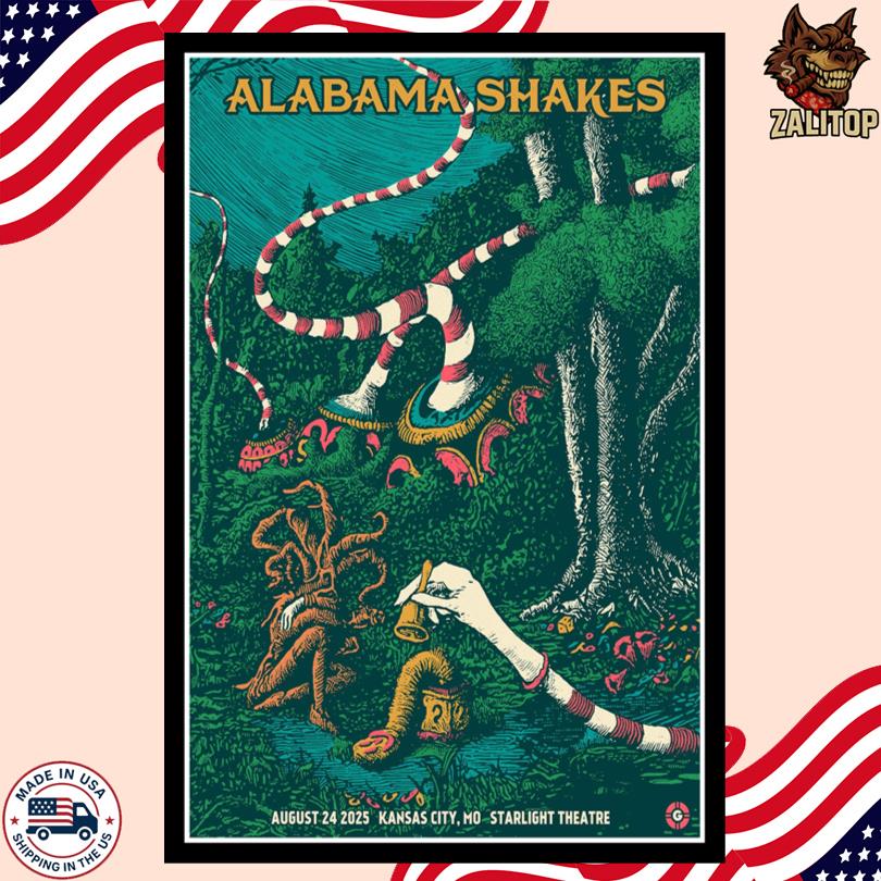 Alabama Shakes August 24 2025 in Kansas City, MO Poster