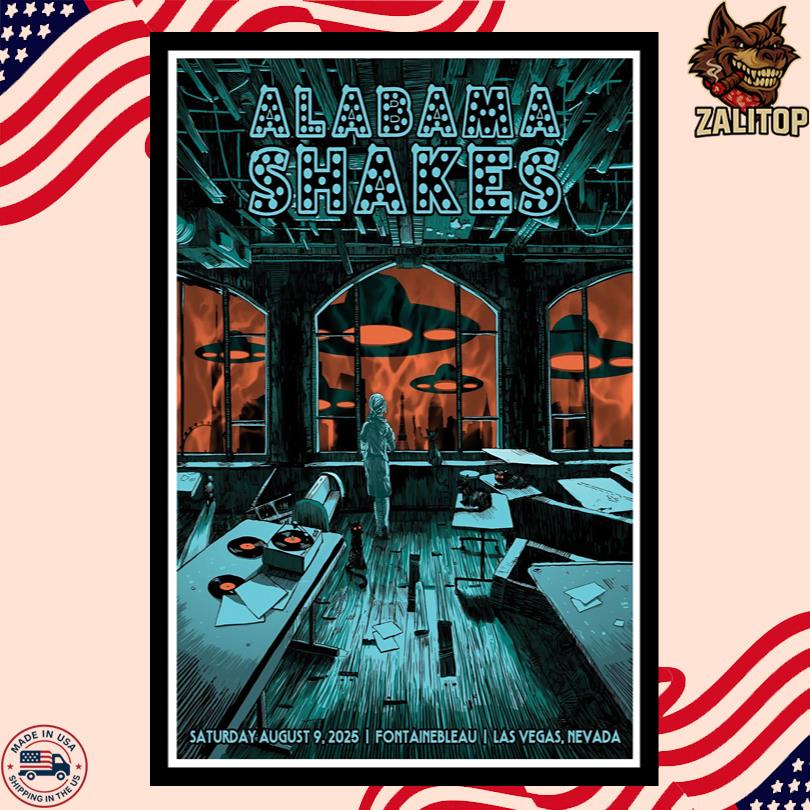 Alabama Shakes Tour Aug 9 2025 Las Vegas NV Fontainebleau Poster