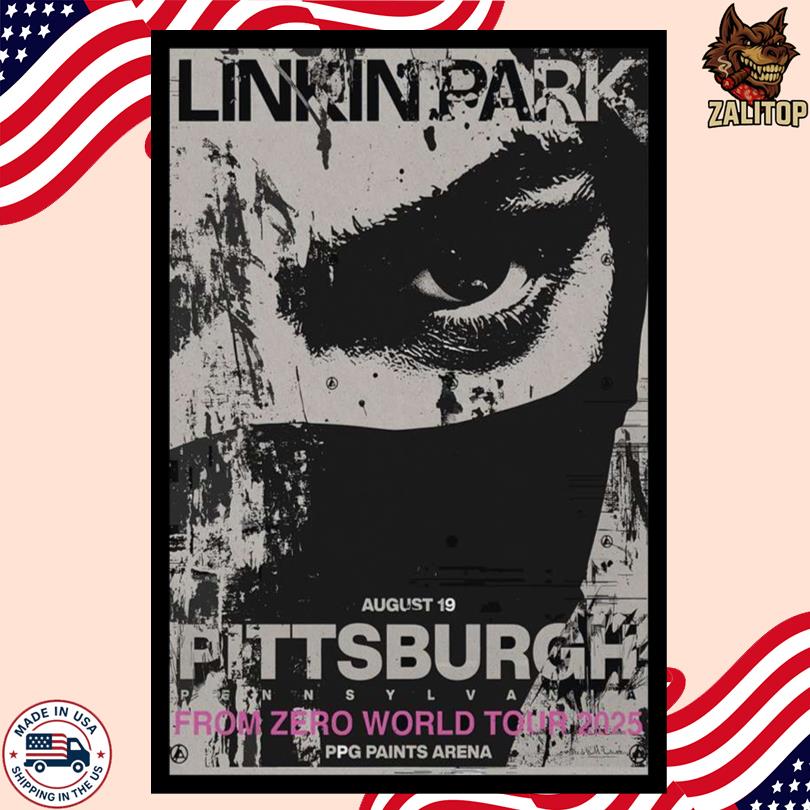 Aug 19, 2025 Linkin Park Concert Pittsburgh, PA at PPG Paints Arena Poster