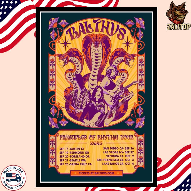 Balthvs Principles of Rhythm Tour 2025 Poster