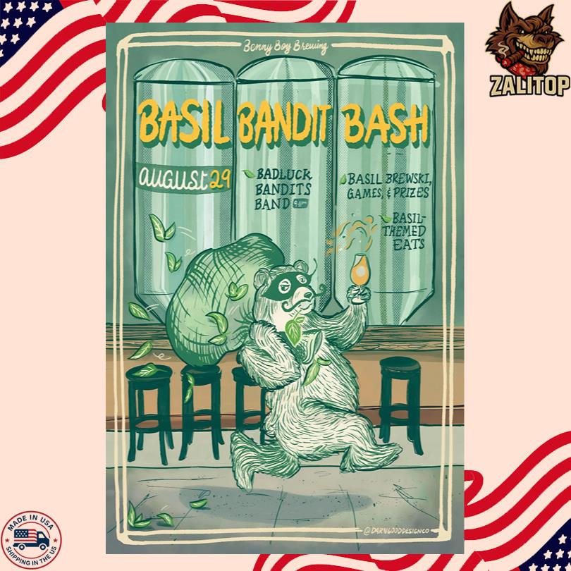 Basil Bandit Bash Aug 29 2025 Benny Boy Brewing Tour Poster