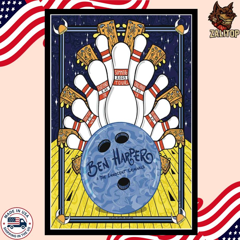 Ben Harper & The Innocent Criminals Aug 20 2025 Portland, OR Poster