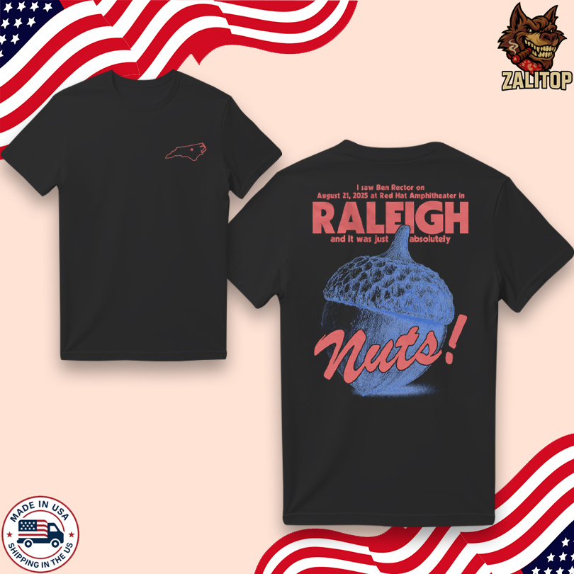 Ben Rector Live in Raleigh Aug 21 2025 Tee