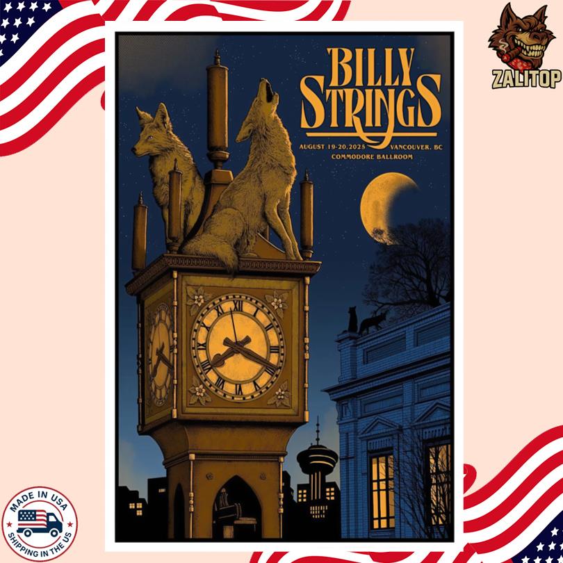 Billy Strings Aug 19, 2025 Vancouver, BC Poster