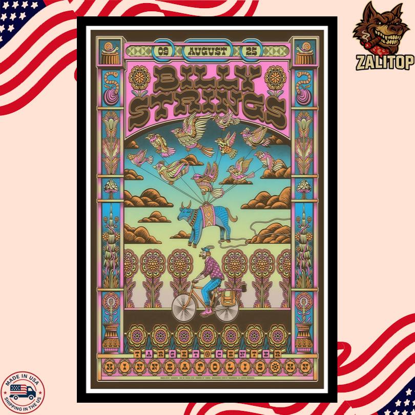Billy Strings Event Aug 9 2025 Minneapolis MN Target Center Poster