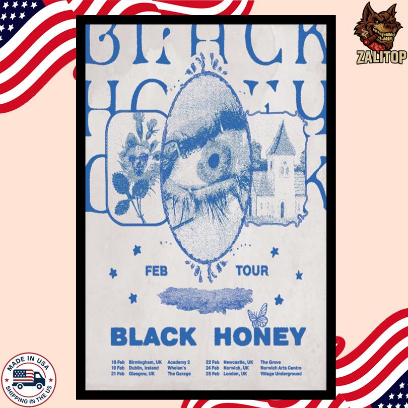 Black Honey 2026 UK & IRELAND Tour Poster