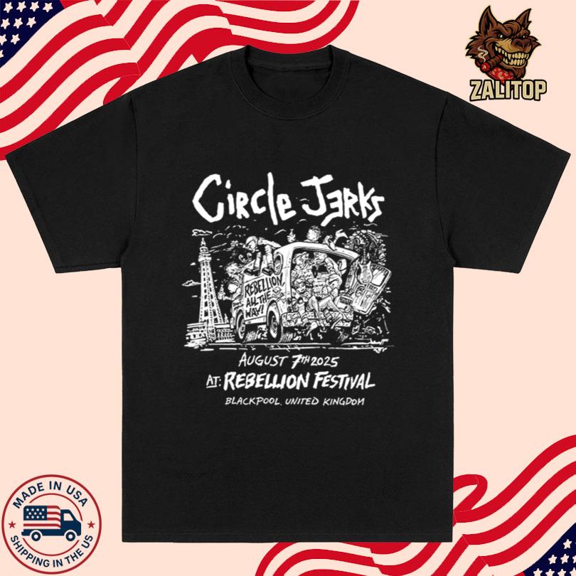 Circle Jerks August 7th 2025 At Rebellion Festival Poster