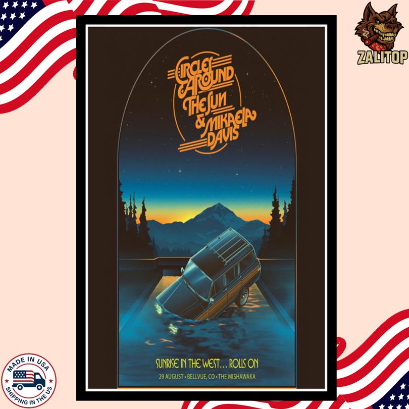 Circles Around The Sun & Mikaela Davis Aug 29 2025 Bellvue, CO Event Poster