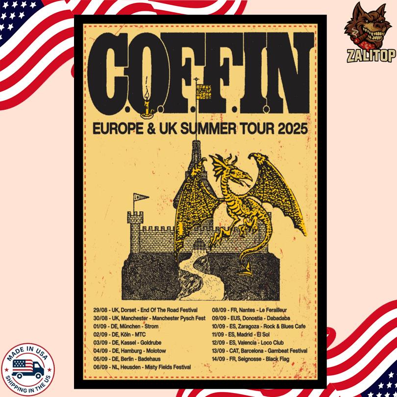 C.O.F.F.I.N UK + EUROPE Tour 2025 poster