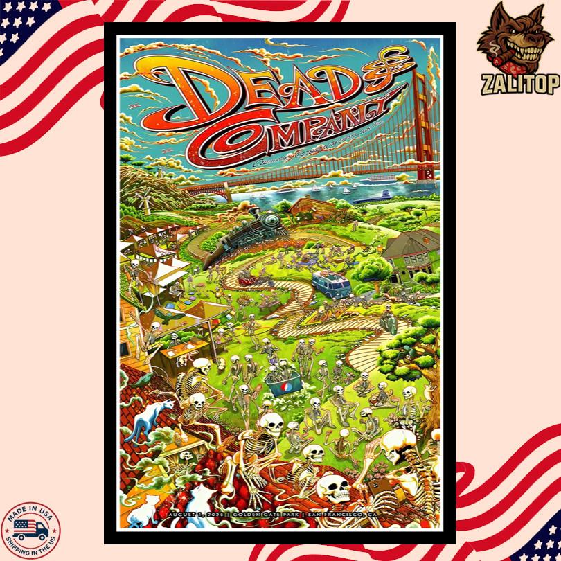 Dead And Company Aug 1 2025 Golden Gate Park San Francisco CA Poster