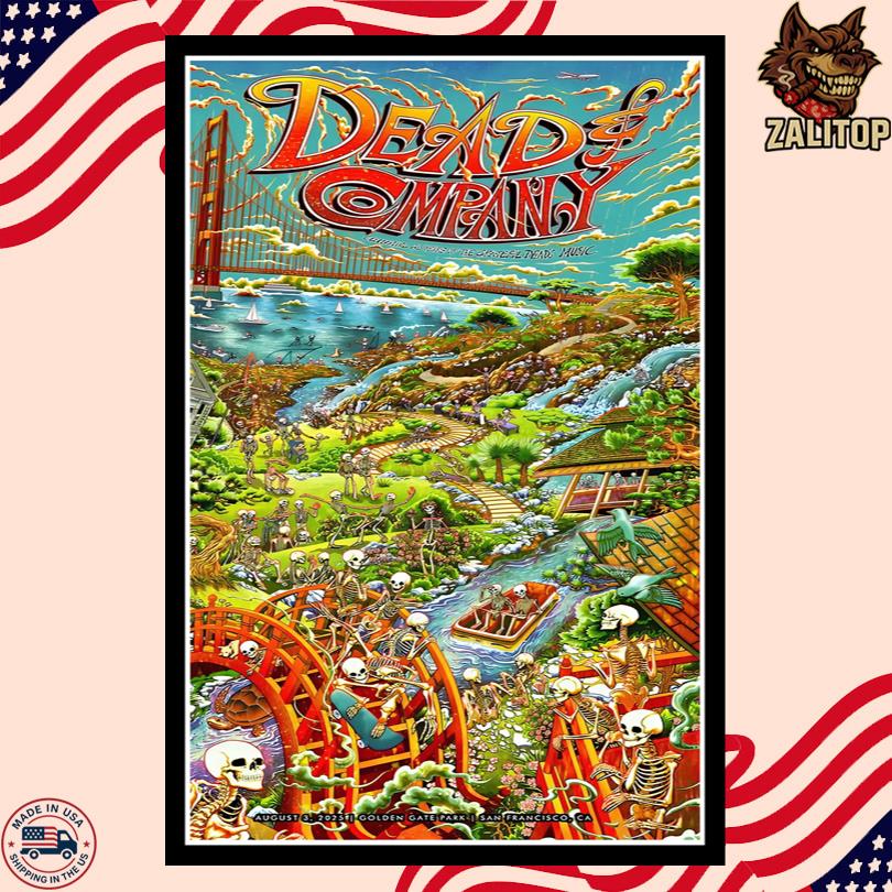 Dead And Company Tour in San Francisco CA Aug 3 2025 Poster