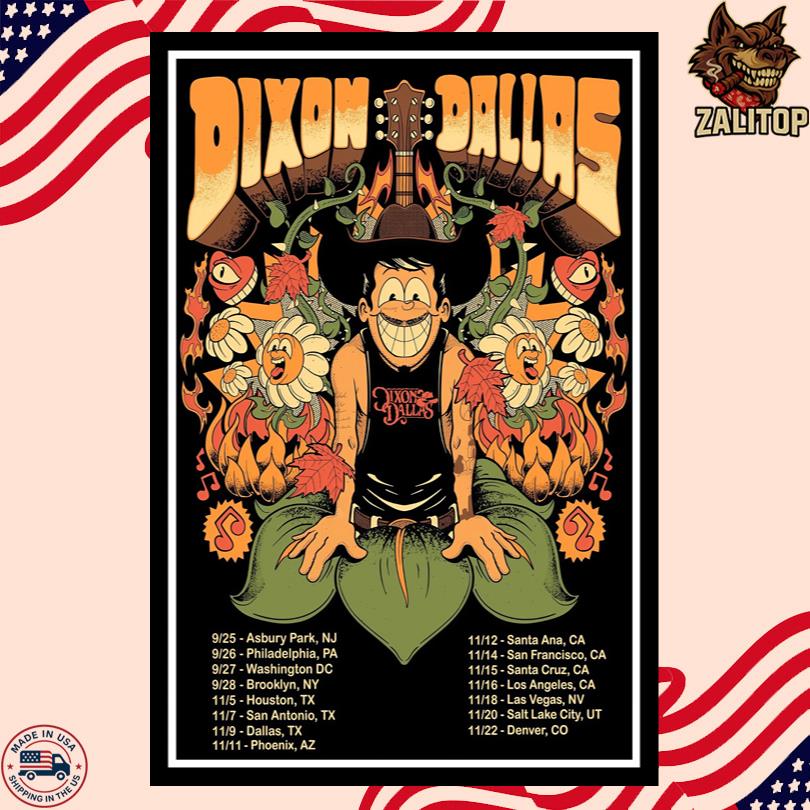 Dixon Dallas Tour 2025 Poster-Portrait - Poster