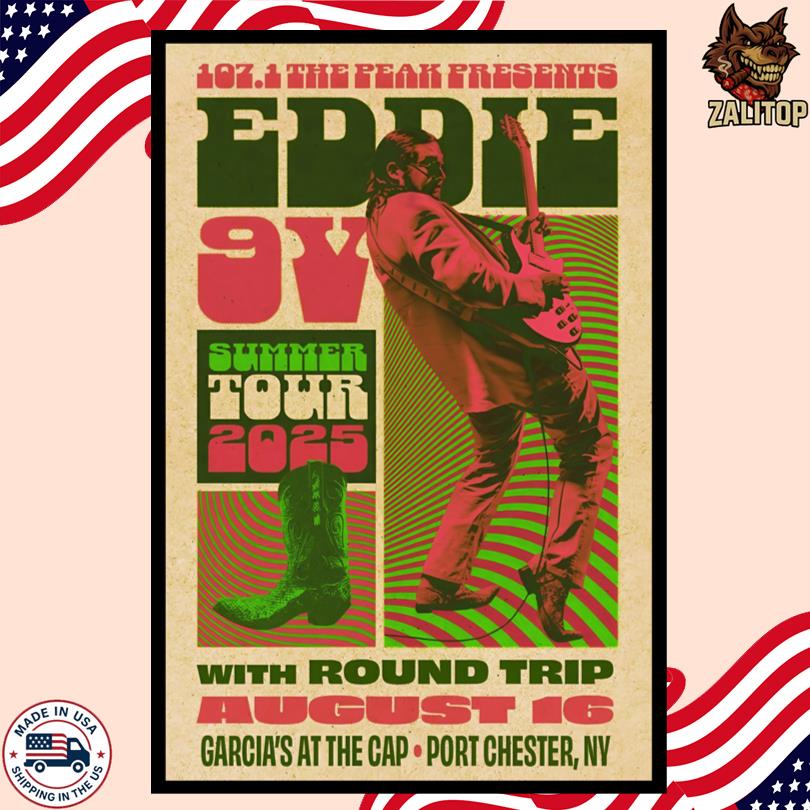 Eddie 9V Aug 16 2025 Garcia\'s at The Capitol Theatre Port Chester NY Event Poster