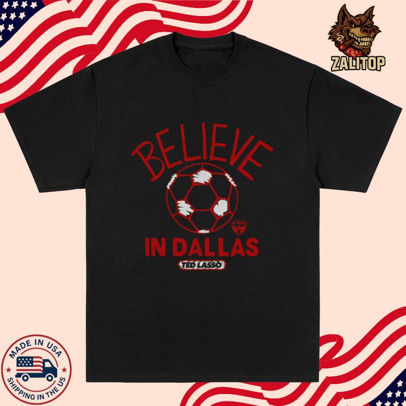 FC Dallas Homage Navy MLS x Ted Lasso Believe T-Shirt