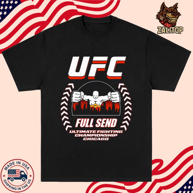 Full Send UFC Chicago Cage 2025 T-Shirt