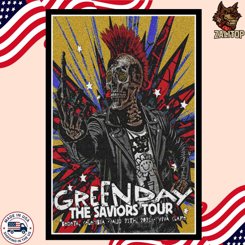 Green Day Aug 24, 2025. Viva Claro, Bogotá, Colombia Poster